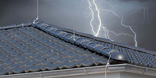 Äußerer Blitzschutz bei EHS-Elektrotechnik in Schwaig